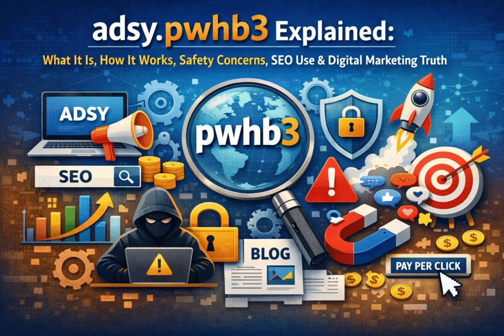adsy.pwhb3 Explained: What It Is, How It Works, Safety Concerns, SEO Use & Digital Marketing Truth